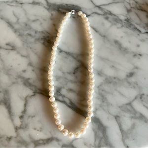 Brand New Natural Freshwater Large Pearl Necklace 16”